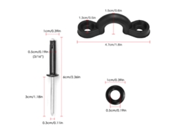 Kit De Trolley De Âncora Para Kayak Canoa Com Parafusos Pulleys E Corda