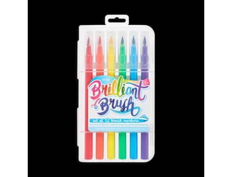 Conjunto 12 Canetas Ponta Pincel Brilliant Brush