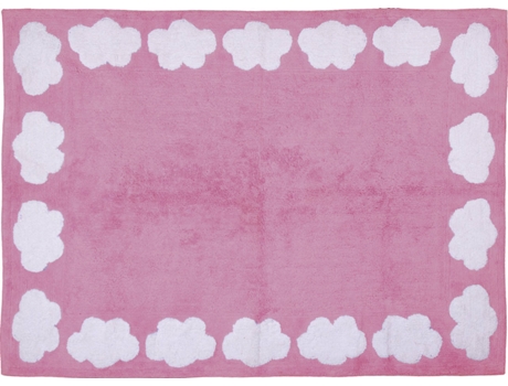 Tapete ARATEXTIL Nube (Algodão - Rosa - 120x160cm)