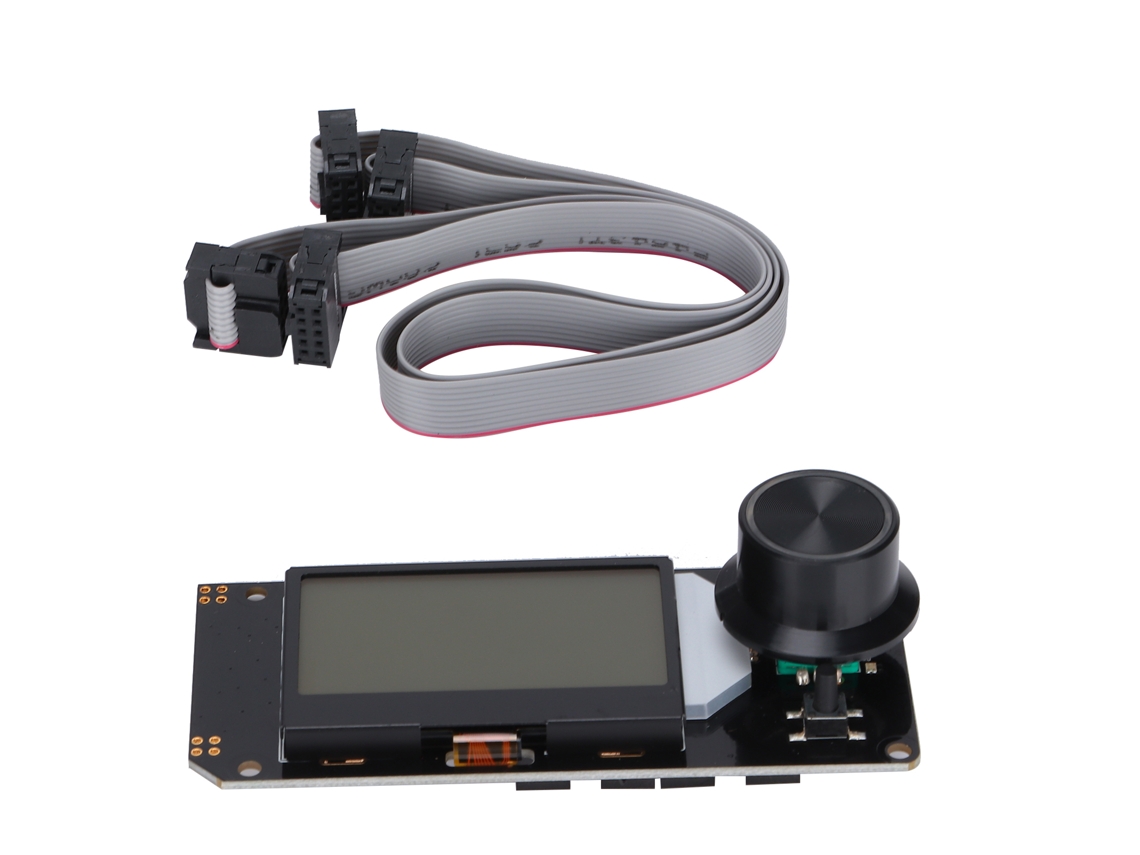 Módulo De Tela Lcd 12864 Com Slot Para Cartão De Memória Acessórios De Impressora 3d Marlin Diy Preto Rgb