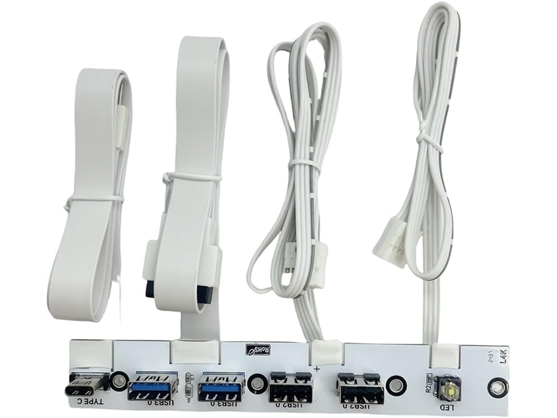 Painel Frontal Usb 3.0 Com Hub De E/s, 2 Portas + 2.0 1 Porta Type-c