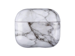 Película protetora de TPU com estampa de mármore para fones de ouvido AirPods 4 GIECY