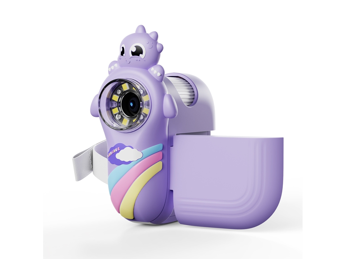 Lupa Microscópio 1000x Com 8 Luzes De Led, Ecrã Lcd De 2 Polegadas E Bolso (roxo) Elysve