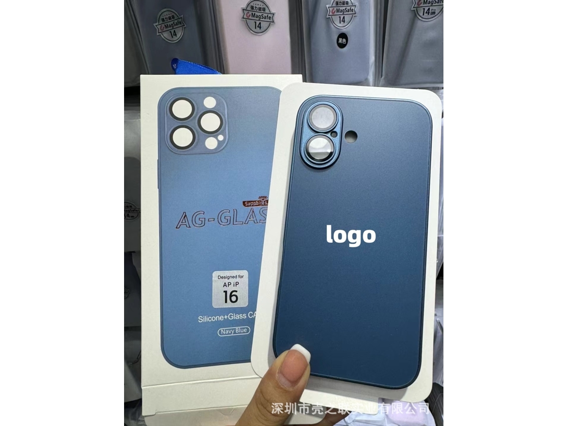 Capa Para Iphone 17 Pro Max Azul Marinho Com Protetor De Lente Em Vidro Nano Fosco - Tudo Incluso