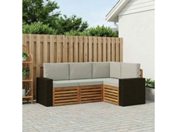 Vidaxl Conjunto De Sofás Para Exterior 4 Unid. Poliéster
