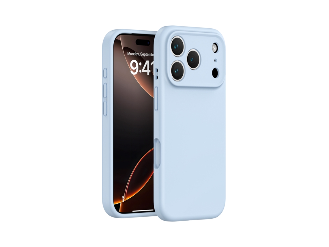 (azul Celeste, Iphone 15 Pro Max) Capa De Silicone Líquido Para Iphone, Cobertura Total Sem Folgas, Proteção De Botão Em Peça Única.