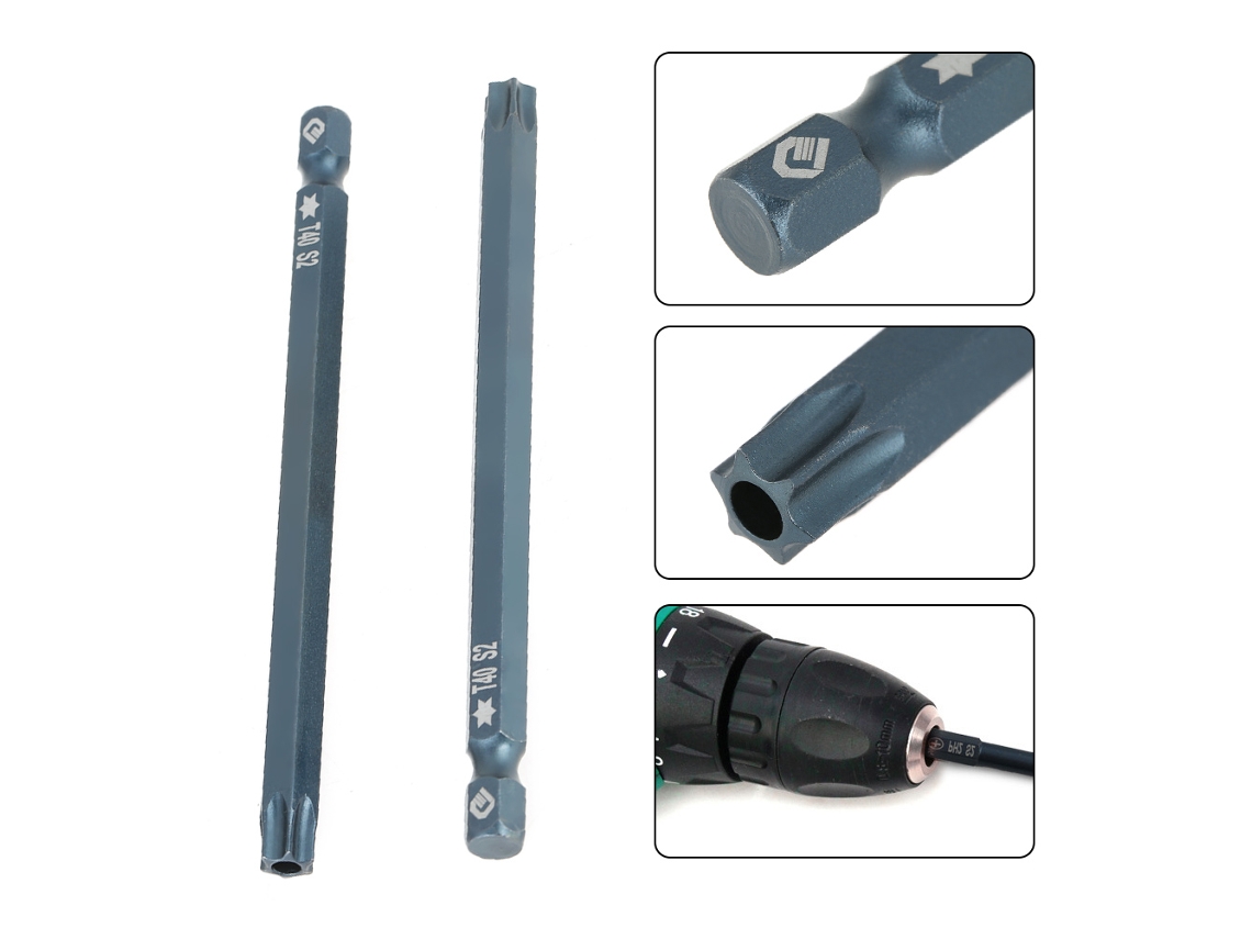 Conjunto De Bits Phillips Magnéticos De Segurança Laxiscreed, 100mm, 1/4'' Para Ferramentas E Reparos