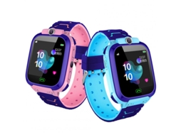 Smartwatch de Posicionamento de Smartphone À Prova D'Água Fashion Life para Crianças Estudantes Rosa Inglês