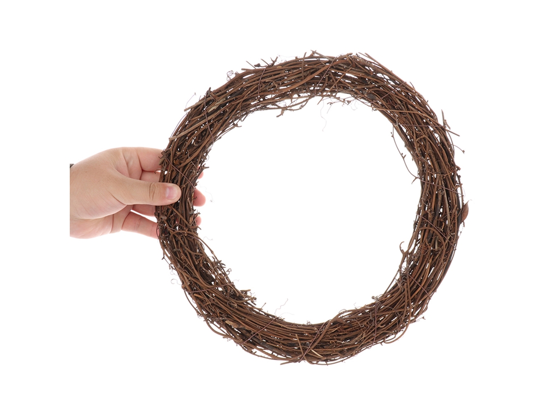 Anéis De Rattan Para Artesanato Floral - Pacote Com 6 Unidades