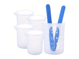 Conjunto De Copos E Medidores De Silicone. Vayotoy