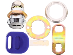 Fechadura De Segurança Multiuso Sewroro Para Gavetas E Armários, Resistente E Com Chave, Feita De Ferro E Plástico