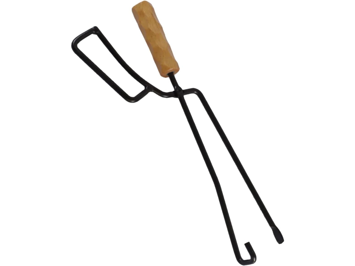 Pinça Para Lenha Besportble Com Cabo, Ferramenta Para Churrasco E Fogueira De Camping, Pinça Para Manuseio De Fogo