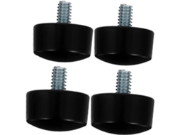 Ponteiras Para Varão De Cortina, Cilindro Preto De 19 Mm, Com Rosca, Fechamento Decorativo Resistente, Para Sala De Estar