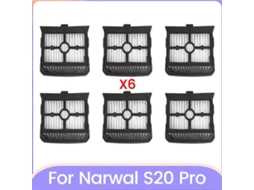 Filtro Narwal 5pcsvacuum, Compatível Com S20, 6pcs, 6 Unidades