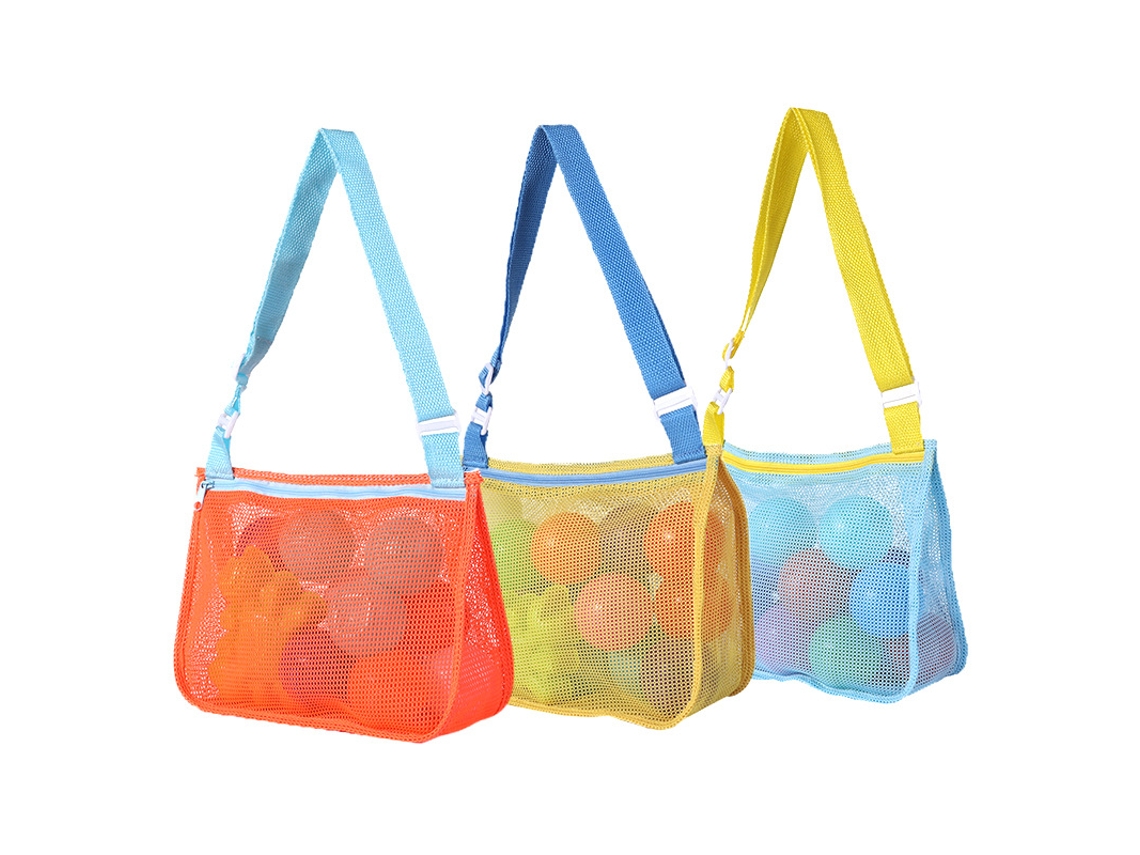Conjunto 3 Bolsas De Armazenamento De Malha Para Brinquedos De Praia Yuysan 21x25x8cmbb01)