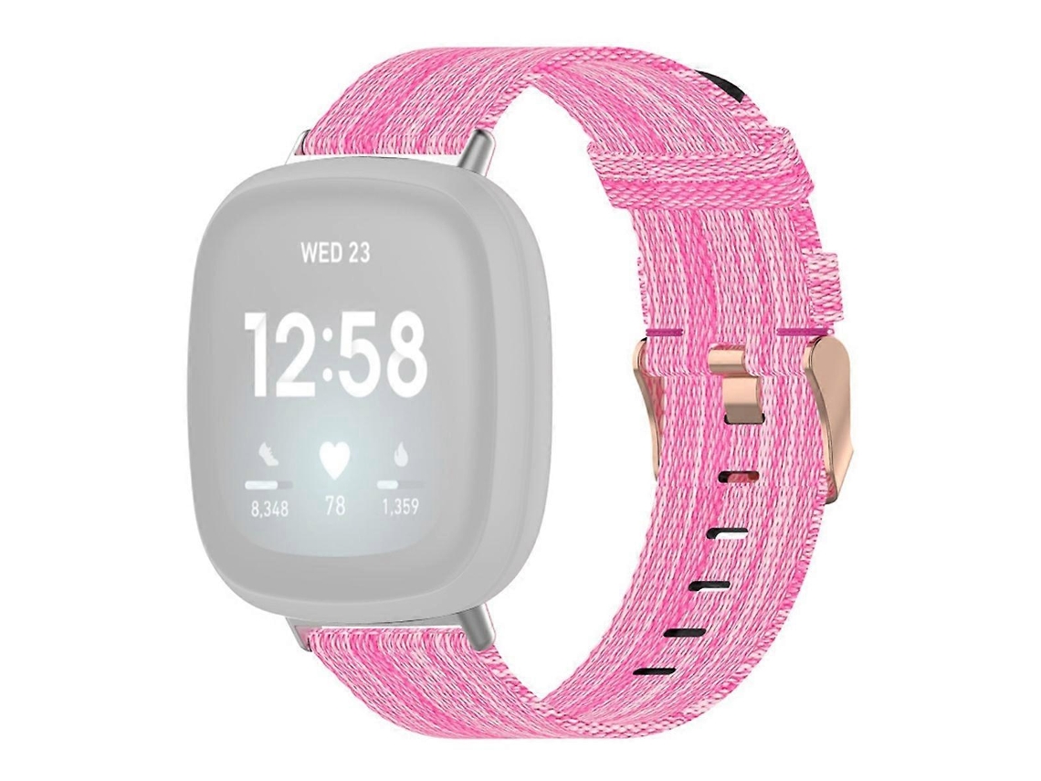 Pulseira de substituição de nylon com fivela para relógio inteligente Fitbit Versa 4/Sense 2 Ly Ebike