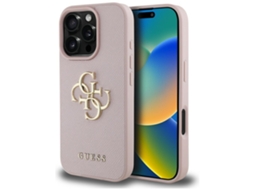 Capa De Tpu Guess Para Iphone 16 Pro Max Com Logo Pequeno E Superfície Granulada