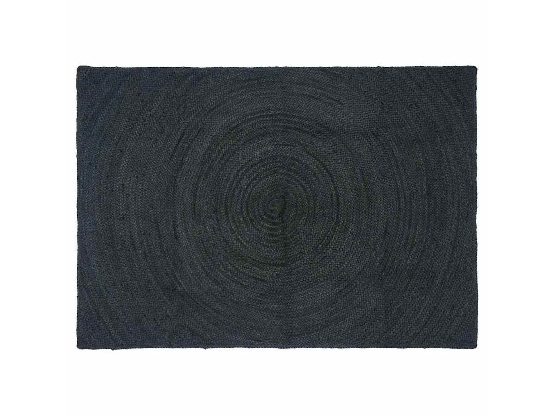 Vidaxl Tapetes De Área Cinzento-escuro 120 X 170 Cm Juta