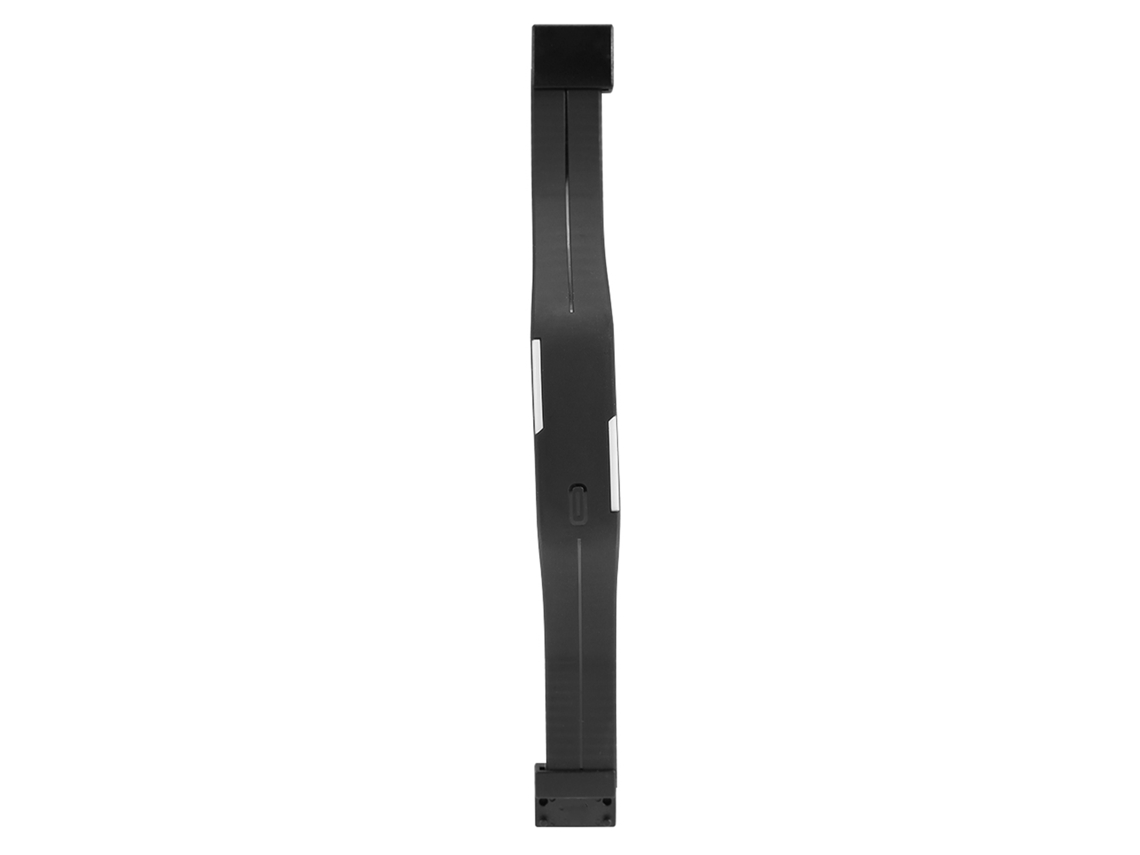 Relógio Digital Led para Crianças Pulseira Plástica Retangular Fechamento Magnético Preto