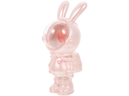 Enfeite de Coelho Espacial Luminoso Kichouse em Resina Rosa, Escultura Delicada de Coelho para Decoração de Escritório CHABERLU