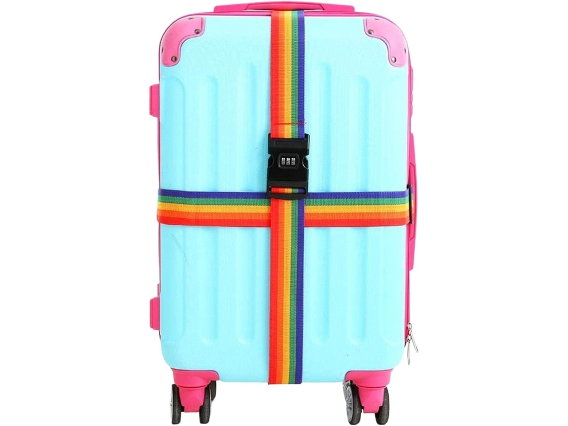 Cintas De Bagagem Ajustáveis, 420cm, 2 Peças, Acessórios De Viagem, Nylon, 3 Dígitos, Senha, Etiqueta Com Fivela Cinta