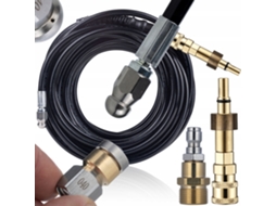 Mangueira Alta Pressao 2m – 2 Bar | Compativel Com Bosch, Makita, Stanley | Bicos Rotativo E 3+1