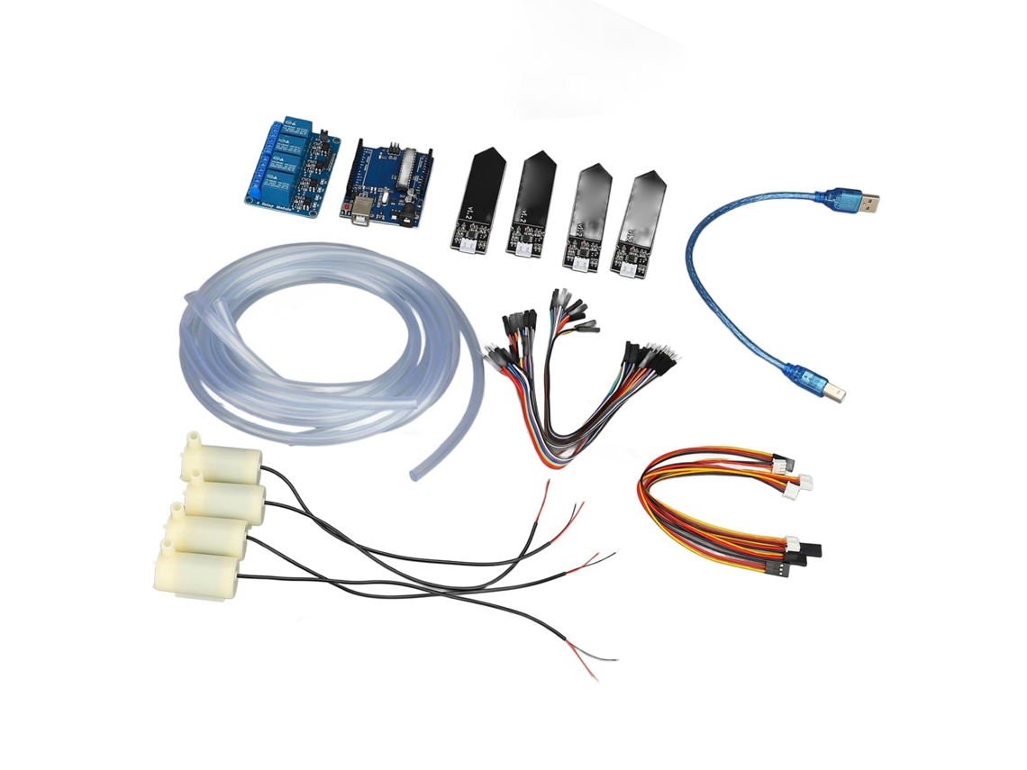 Sistema De Irrigação Automática Para Plantas Com Sensor Umidade E Relé, Ideal Estufas Vasos Kit Diy Em