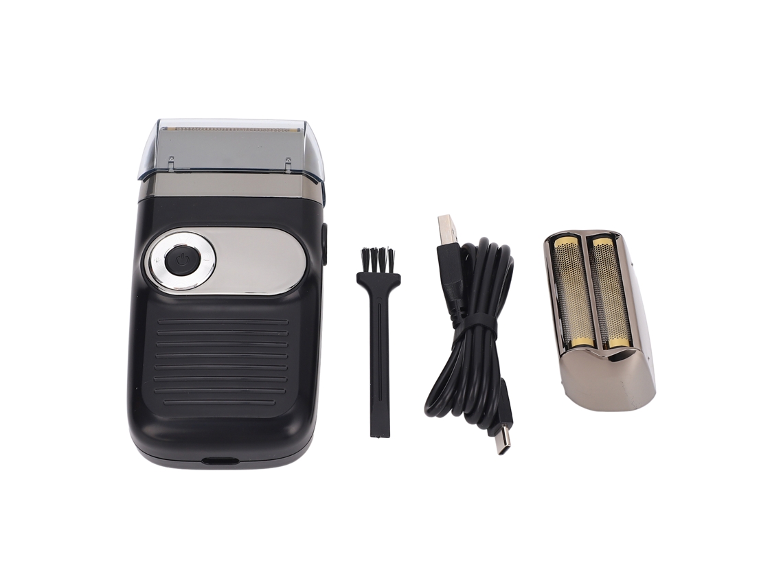 Afeitadora Eléctrica De Foil Recarregável Para Cabeça Lisa E Barba Com Lcd Trimmer Para Homens