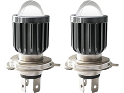 Lâmpadas De Farol Led H4, Conjunto De 2 Lâmpadas Farol Led H4