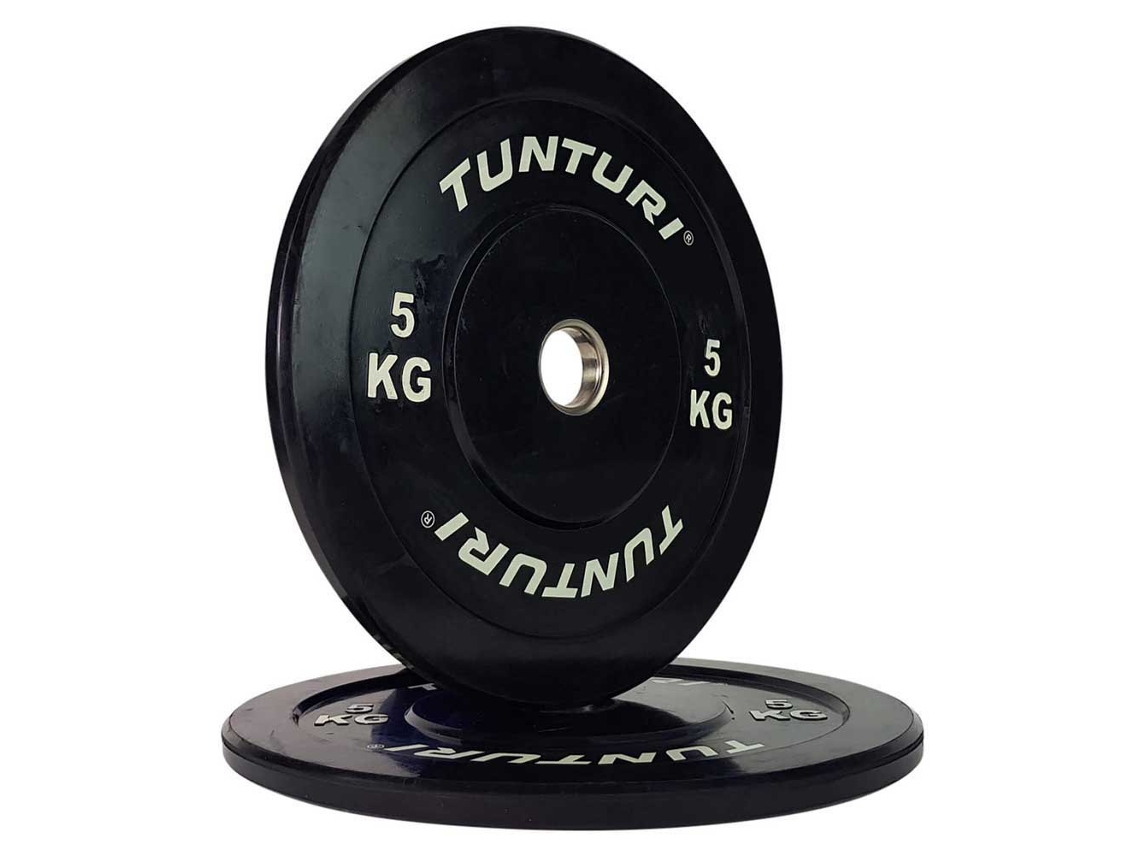 Disco Bumper Plate Preto 5 kgtunturi