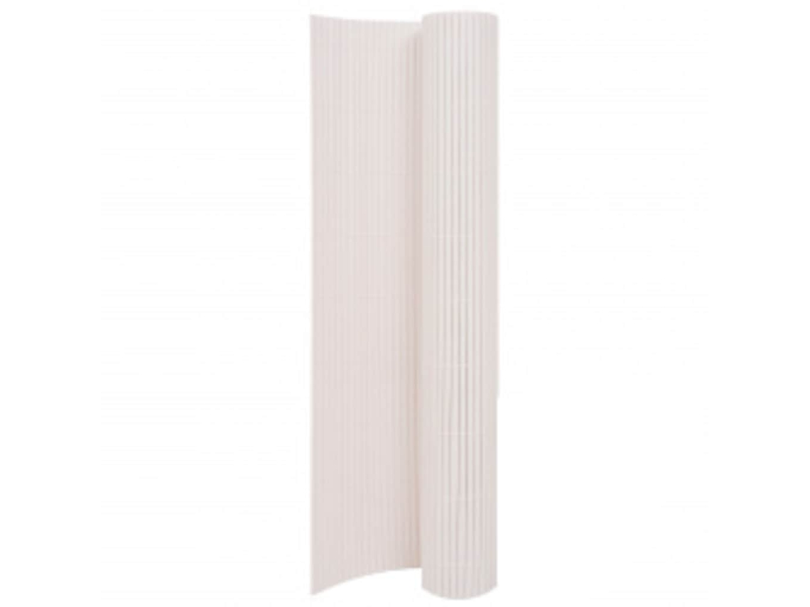Vidaxl Cerca De Jardim Dupla Face 90x400 Cm Branco