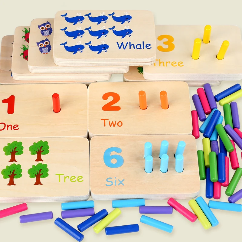 Jogo De Palitos De Madeira Para Combinar Cores, Tabuleiro Para Combinar Cores, Brinquedo Educativo, Auxílio De Aprendizagem