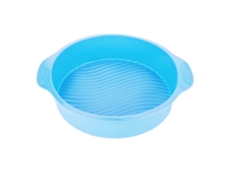 Molde De Pastel De Silicona Redondo 9 Pulgadas Para Horno - Forma Redonda - Color Azul