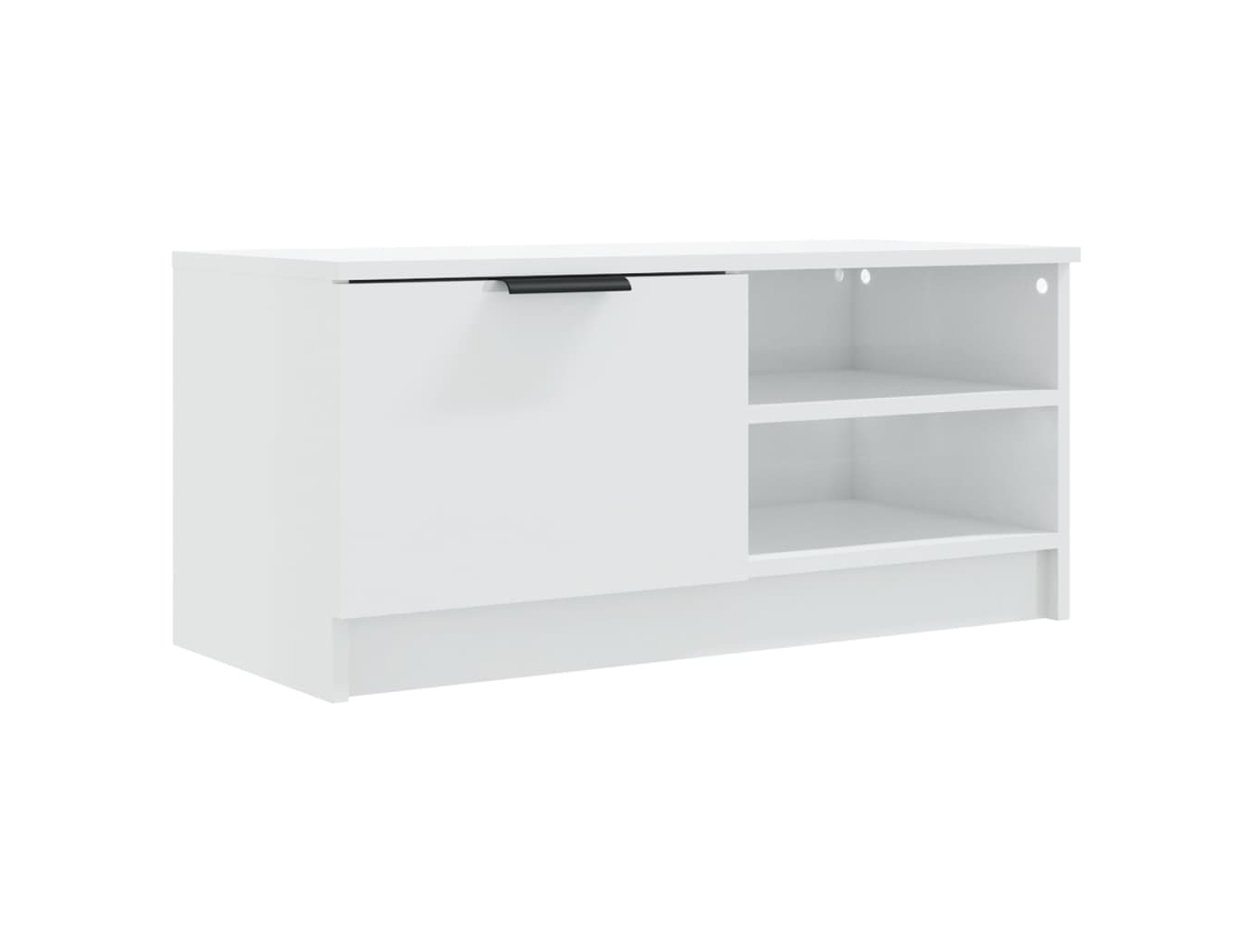 Tv Cabinet, Tv Cabinets Vidaxl Branco Madeira Processada (n/a)