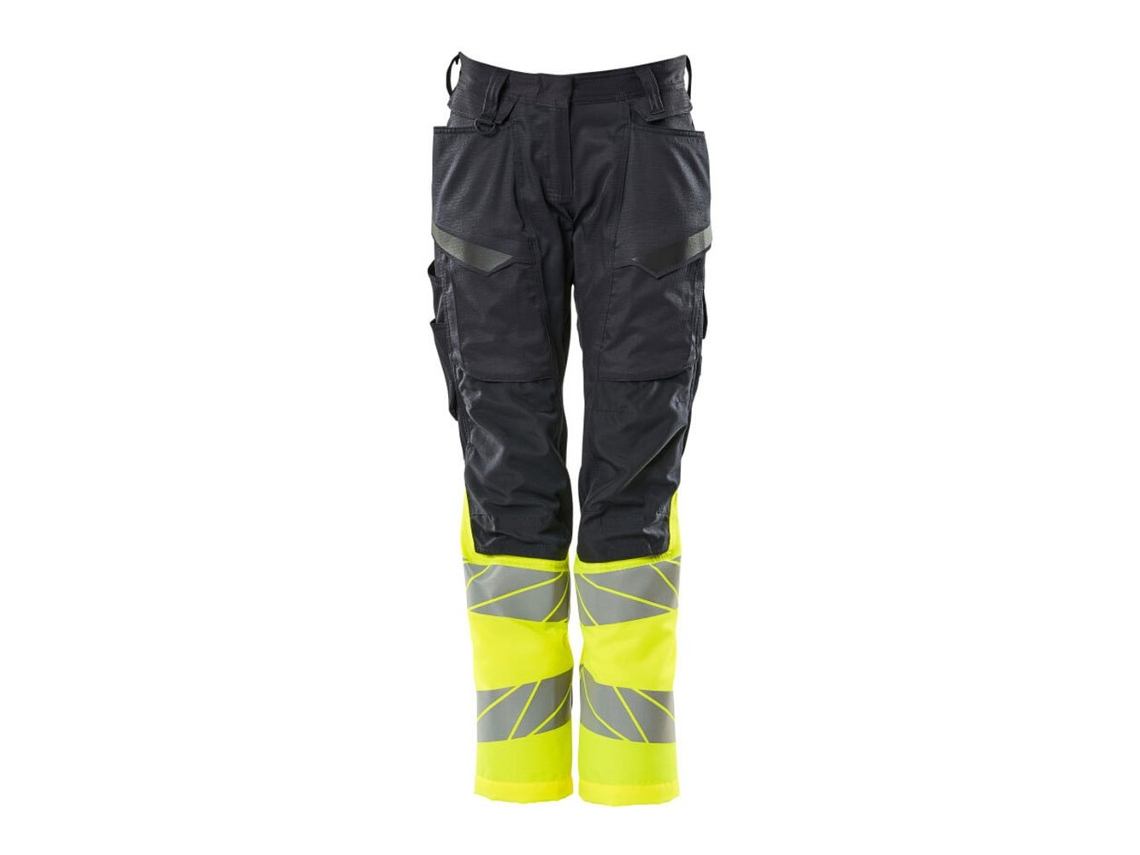 Calças Grandes Com Bolsos Para Joelheiras Accelerate Safe 19678 Amarelo 34 / 30 MASCOT