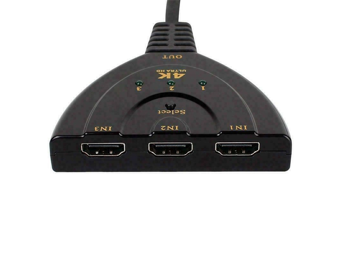 Divisor de Cabo HDMI 3 em 1 AQUAFORGE, 4K, 1080p