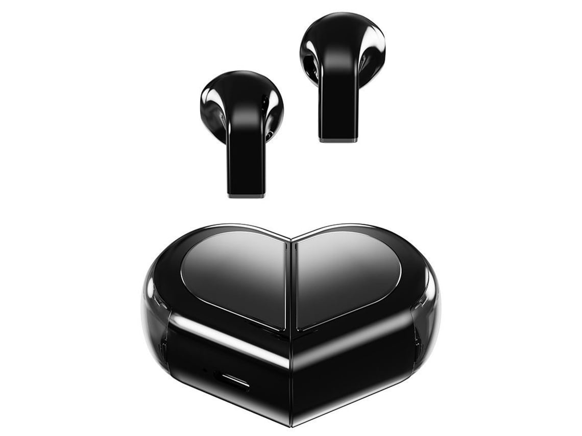 Auriculares Sem Fios Bluetooth 5.3 Som Estéreo Cancelamento De Ruído Microfone Para Chamadas Estojo De Carregamento Lurelia