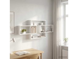 Vidaxl Prateleira De Parede Branco 130 X 10 X 50 Cm