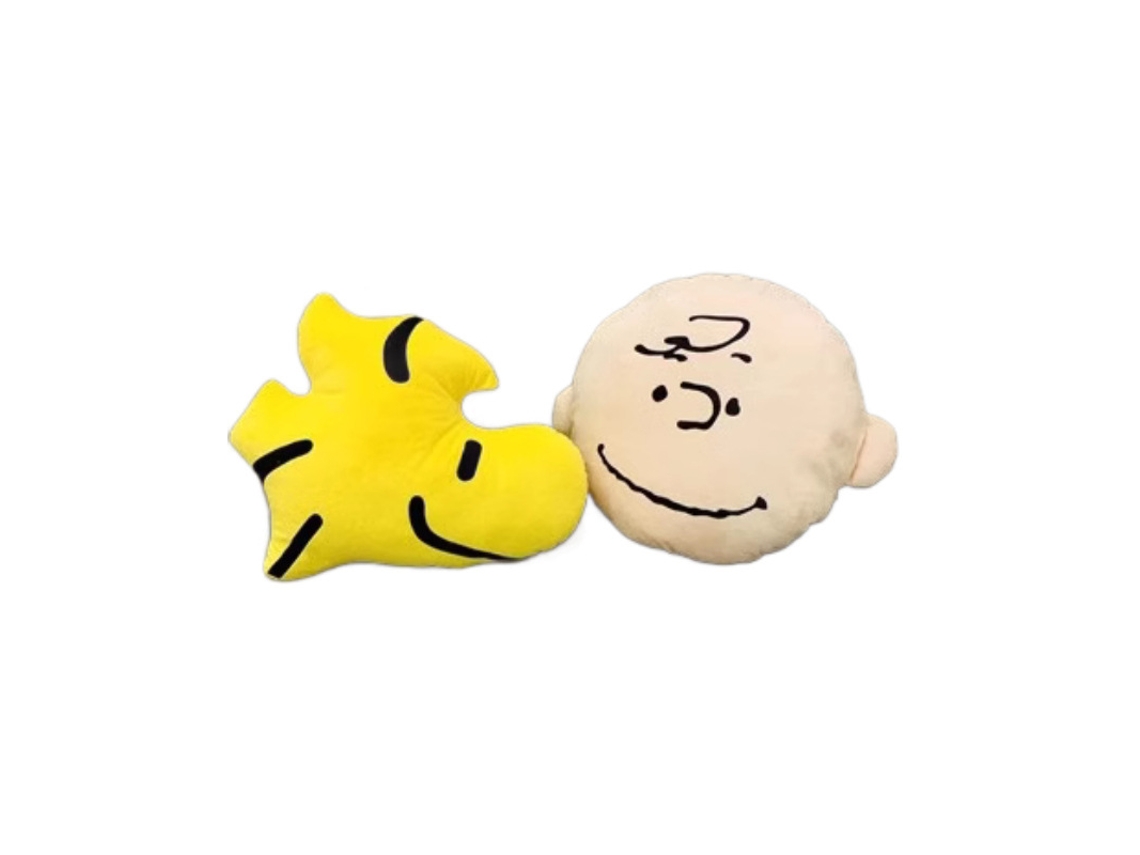 Almofada de Pelúcia Snoopy Woodstock Charlie Brown, Anime Japonês Travesseiro Macio CHABERLU