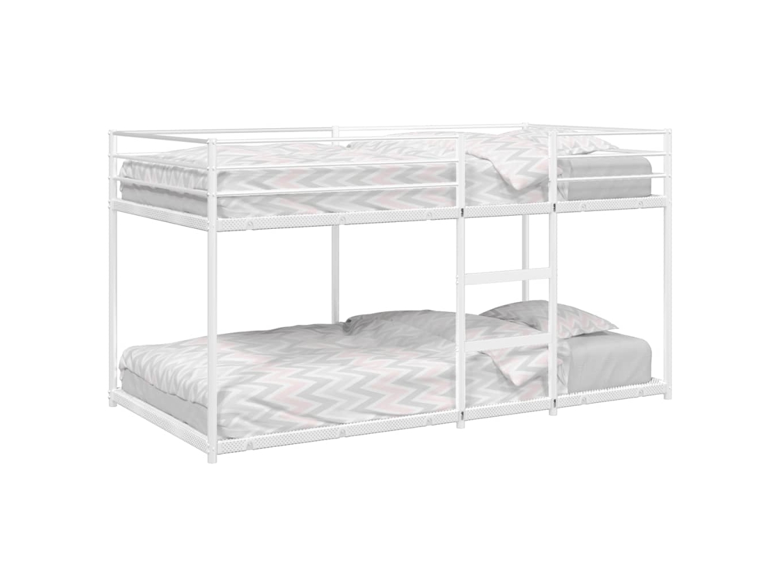 Vidaxl Beliche Sem Colchão 100x190 Cm Aço Branco