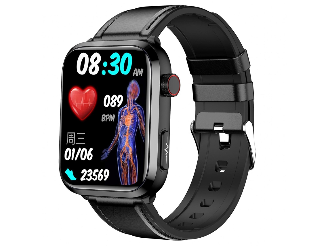 Smartwatch Com Pulseira De Couro À Prova Dágua Ip68 E Tela Ips De 1,91 Polegadas VONKELIOS
