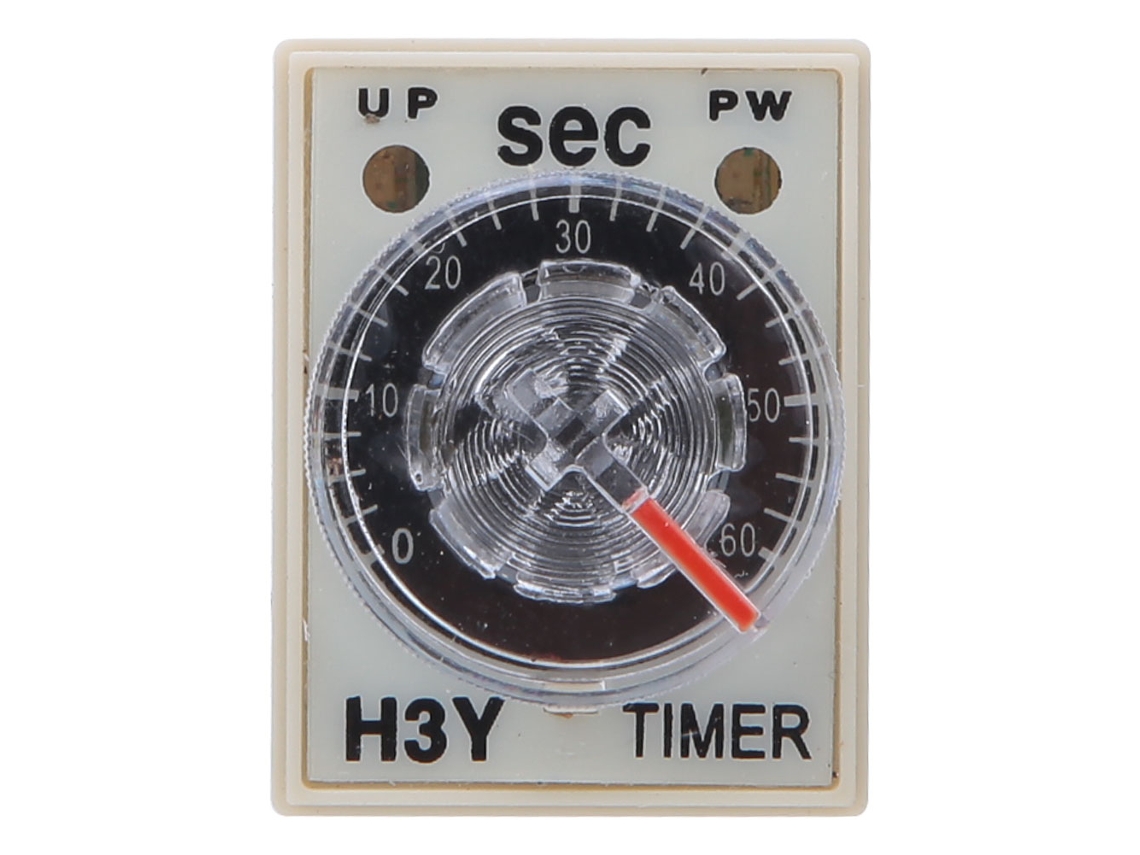 Relé de Tempo HKJ H3Y‑2 8 Pines Alta Precisão 0‑60s 220VAC