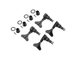 Tarraxas de Afinação 2l2r em Formato de Cauda de Peixe com Botões Selados para Baixo AQUAFORGE (preto)