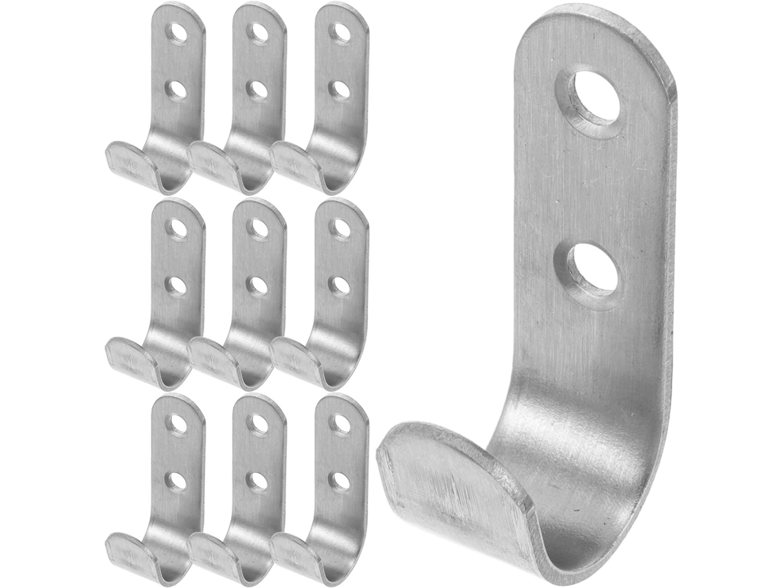 Conjunto De 20 Ganchos De Metal Prateado, Lonas De Reboque