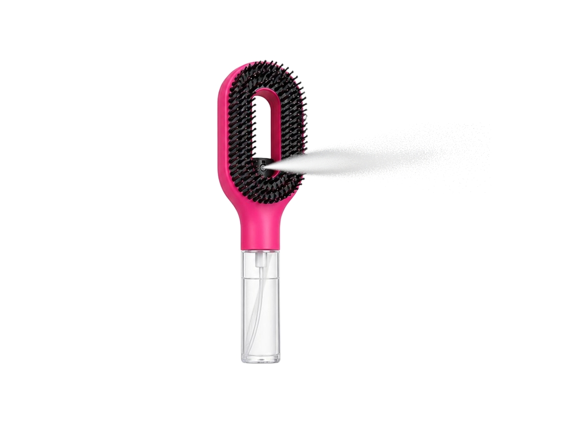 Pente de spray de seda rosa vermelha para cabelo, efeito natural LAXISCREED