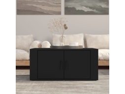 Vidaxl Mesa De Centro 80x50x36 Cm Derivados De Madeira Preto