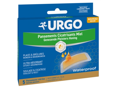 Curativos de mel 5 curativos estéreis URGO