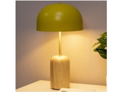 Luminária De Mesa Para Quarto, Luminária De Mesa Simples Para Quarto, Luminária De Coluna Redonda Com Cúpula Ferro