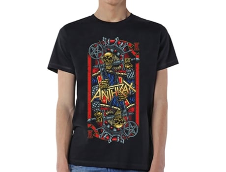 T-Shirt ROCK OFF Anthrax - Evil King Preto (Tamanho: XXL)