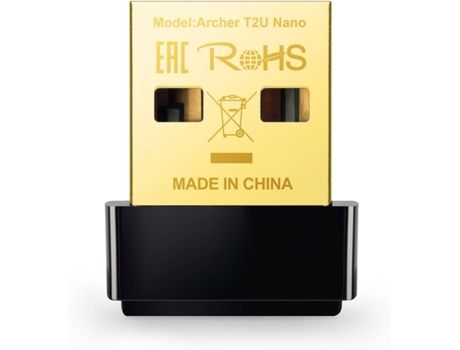 Adaptador USB Wi-Fi TP-LINK Archer T2U Nano (AC600 - 200 + 433 Mbps)